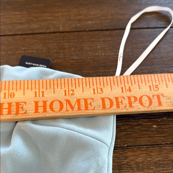 Lulus After Hours Light Blue Strapless Ruffled Maxi Dress Size Small - Picture 6 of 9